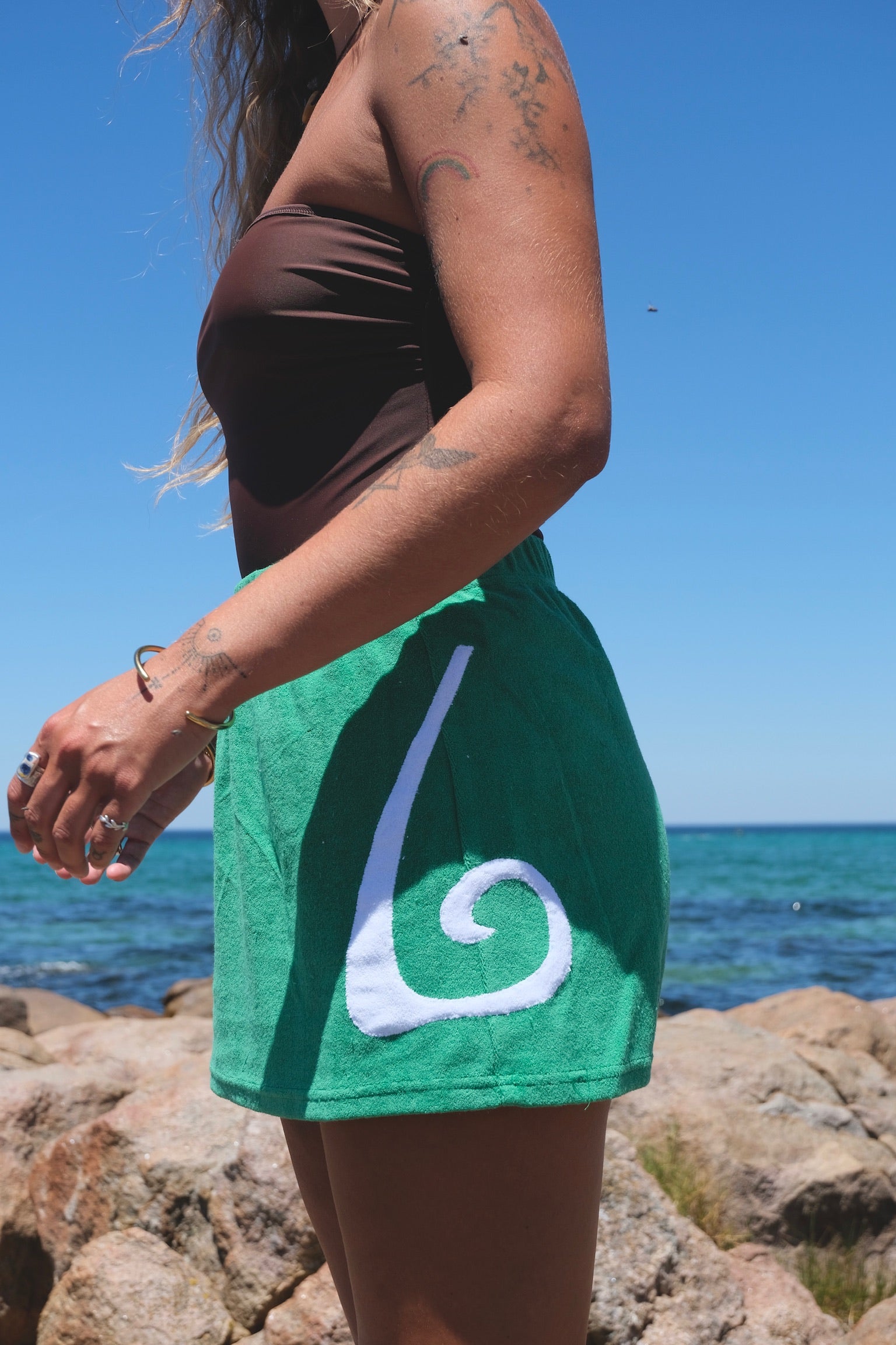 Drift Towelling Mini Skirt