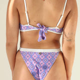 Purple Haze Colour Block Bikini Bottoms